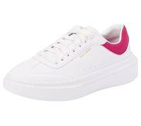 Skechers Cordova Classic Best Behavior, Zapatillas Mujer, White Duraleather/Fuschia Trim, 39 EU