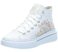 Skechers Cordova Classic-Chic Love - Tenis para Mujer, Blanco/Multicolor, 36 EU