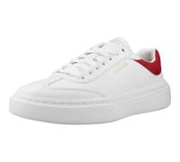 Skechers Cordova Classic Lighto-Zapatillas Deportivas para Hombre, Blanco Duraleather Suede Red Trim, 42 EU