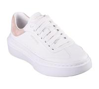 Skechers Cordova Classic Mejor Comportamiento, Zapatillas de Deporte Mujer, White Duraleather Pink Trim, 38 EU