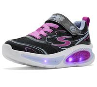 Skechers Cosmic Glow 2.0 303737l para niña (niño pequeño/niño grande), Negro/Multi, 13.5 Little Kid