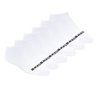 Skechers Cotton No-Show medias o calcetines? - 6 Pack en Blanca, talla Pequeña