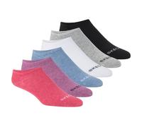 Skechers Cotton No-Show medias o calcetines? - 6 Pack en Magenta, talla Media
