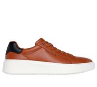 Skechers Court Break Suit Sneaker, Zapatillas Hombre, Cognac Duraleather, 42 EU