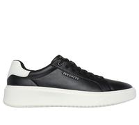 Skechers Court Break Suit Sneaker, Zapatillas Hombre, Borde de Talón Blanco Duraleather Negro, 39.5 EU