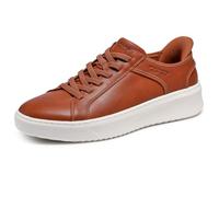 Skechers Court Break - Zapatillas Deportivas con Doble ventilación para Hombre, Coñac, 8.5 Wide