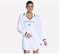 Skechers Court Classic Polo Crew en Blanca, talla Grande