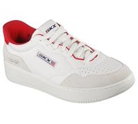 Skechers Court Classics Sport Court 2.0-Konor - Tenis para hombre, Blanco/Rojo, 46 EU