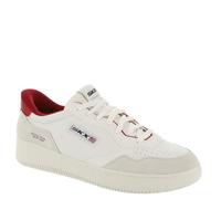 Skechers Court Classics Sport Court 2.0-Konor - Tenis para hombre, Zapatos Zapatillas Deporte, Blanco/Rojo, 41 EU