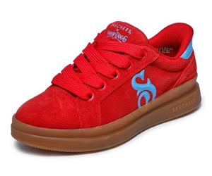 Skechers Courtside Cali Girlz - Tenis para Mujer, Color Rojo, Talla 6.5 de Reino Unido