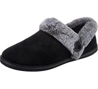 Skechers Cozy Campfire Fresh Toast, Pantuflas Mujer, Black Microfiber Faux Fur, 40 EU