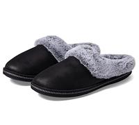 Skechers Cozy Campfire Lovely Life, Pantuflas Mujer, Black Microleather/Faux Fur, 41 EU