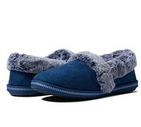 Skechers COZY CAMPFIRE - TEAM TOASTY, pantuflas bajas para mujer, Línea de piel sintética de gamuza de microfibra azul marino, 36 EU