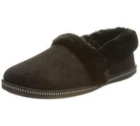 Skechers COZY CAMPFIRE TEAM TOASTY, Pantuflas para Mujer, Black Microfiber/ Faux Fur Line, 38.5 EU