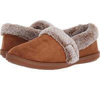 Skechers COZY CAMPFIRE TEAM TOASTY, Zapatilla baja para Mujer, Chestnut Microfiber Suede/ Faux Fur Line, 38.5 EU