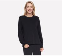 Skechers Cozy Luxe Crewneck en Negro, talla 3XL