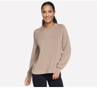 Skechers Cozy Luxe Crewneck en Taupe/Marrón, talla Media