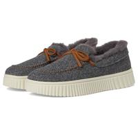 Skechers Cozy Ojai - Pantuflas tipo mocasín de lana sintética con espuma viscoelástica para mujer, Gris-oscuro, 37 EU