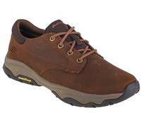 Skechers Craster Fenzo, Zapatos Casuales Hombre, Dark Brown Leather, 43 EU