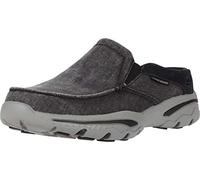 Skechers Creston - Zapatillas de lona sin cordones para hombre, Negro -, 45.5 EU