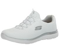 Skechers Cumbres, Zapatillas Mujer, Blanco Plata WSL, 40 EU Ancho