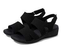 Skechers Cuñas 163420 Mujer Negro-Negro