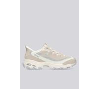 Skechers D'Lites-Smooth Nostalgia, tenis sin cordones para mujer, Natural/ gris, 41 EU