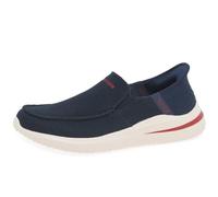 Skechers Delson 3.0 Cabrino, Sin Cordones Hombre, Tejido Azul Marino, 47.5 EU