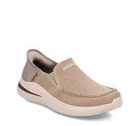 Skechers Delson 3.0 Cabrino, Sin Cordones Hombre, Tejido Gris Topo, 39.5 EU