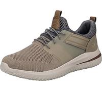 Skechers DELSON 3.0 CICADA, Zapatillas para Hombre, Taupe Knitted Mesh W/ Synthetic, 46 EU