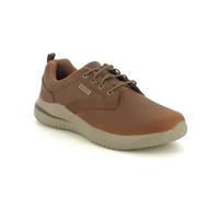 Skechers Delson 3.0 Glavine, Zapatillas Hombre, Brown, 41 EU