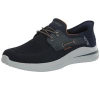 Skechers Delson 3.0-Roth 210606, Mocasín Hombre, Navy Knit/Synthetic, 42.5 EU