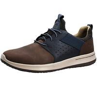 Skechers Delson- Axton - Zapatillas sin cordones para hombre, marrón, 45 EU