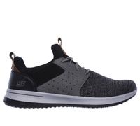 Skechers Delson - Camben en Negro/Gris, talla 40, Vegan