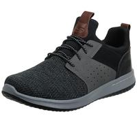 Skechers Delson Camben, Zapatillas para Hombre, Black White, 47.5 EU