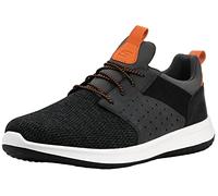 Skechers Delson-Camden Tenis de Ajuste clásico para Hombre, Carbón/Anaranjado, 10 Wide