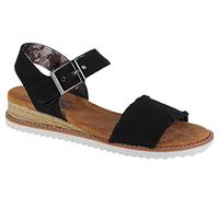 Skechers DESERT KISS ADOBE PRINCESS, Sandalias Mujer, Negro (Black Canvas), 39.5 EU