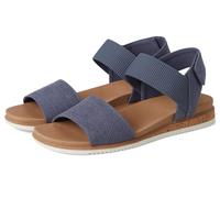 Skechers Desert Kiss Low, Sandalia Mujer, Azul, 41 EU