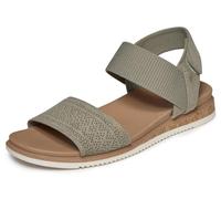 Skechers Sandalias planas bajas Desert Kiss para mujer Color oliva Talla 5