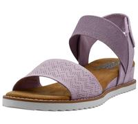 Skechers Desert Kiss-Stretch Quarter - Sandalias planas de tiras para mujer, Lavanda, 40 EU