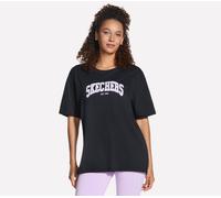 Skechers Destination pantalones cortos Sleeve camiseta en Negro, talla Pequeña