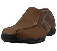 Skechers DIAMETER ZINROY, Zapatillas para Hombre, Dark Brown Leather, 40 EU