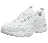 Skechers D'Lites 4.0 Fresh Diva, Zapatillas Mujer, White/Gray, 38 EU