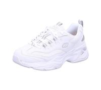 Skechers D'Lites 4.0 Fresh Diva, Zapatillas Mujer, White/Gray, 38 EU