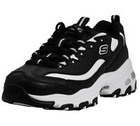 Skechers D'lites Biggest Fan Memory Foam Lace-up Sneaker, Zapatillas de Moda Mujer, Negro, 37 EU Ancho
