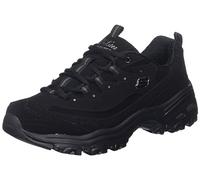 Skechers D'lites Biggest Fan Memory Foam Lace-up Sneaker, Zapatillas de Moda Mujer, Negro, 37 EU Ancho