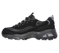 Skechers D'Lites Biggest Fan Regular, Zapatillas, Mujer, Black Trubuck Mesh Trim, 39.5