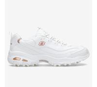 Skechers D'lites Biggest Fan, Sneaker Mujer, White Silver, 38 EU