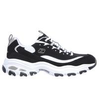 Skechers D'Lites, Sneakers Hombre, Black/White, 42.5 EU
