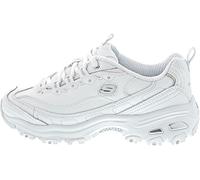 Skechers D'lites Fresh Start, Sneaker Mujer, White Silver, 41 EU